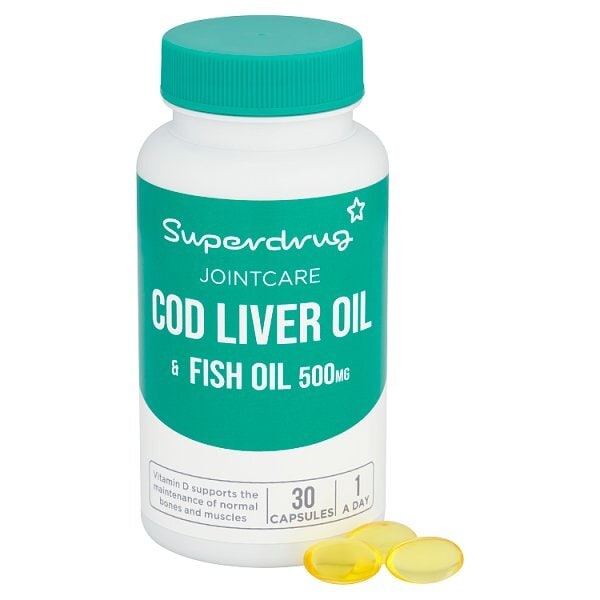 Superdrug Cod Liver Oil 500mg 30s