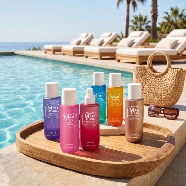 Mar E Sol Tropical Flowers & Raspberry Body Mist 250Ml
