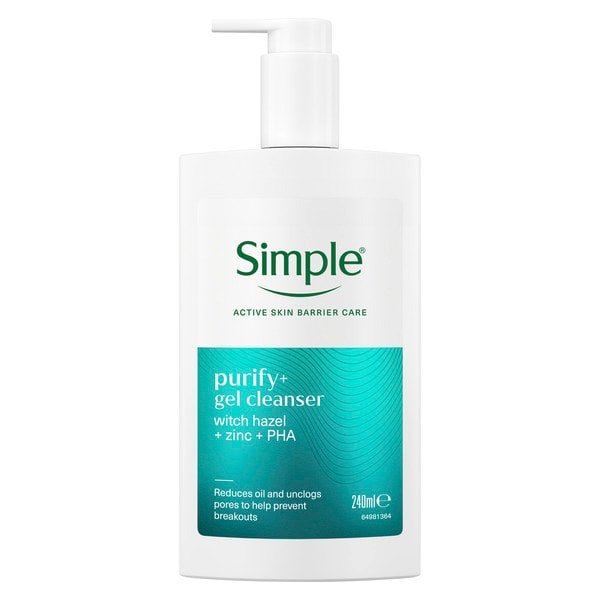 Simple Purify+ Gel Facial Cleanser 240 ml