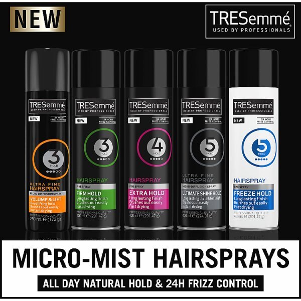 TRESemme Salon Finish Freeze Hold Hairspray 250ml