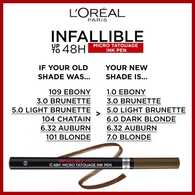 L'Oreal Paris Infallible Brows 48H Ink Pen 1.0 Ebony