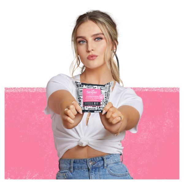 DNRAD Simple x Little Mix Biodegradable Face Wipes 20 PC