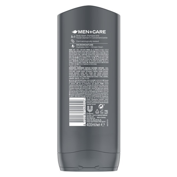 Dove Men Endurance Body Wash & Shampoo 400ml
