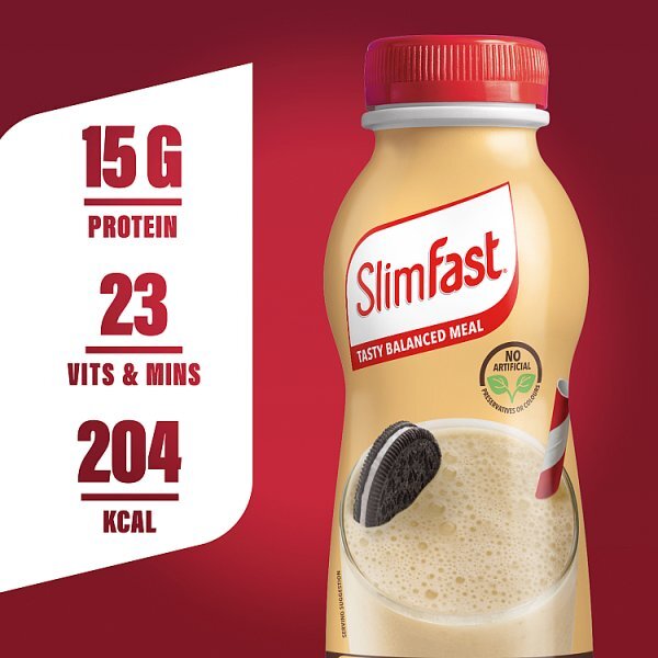 SlimFast Protein Cookies & Cream Flavour Shake 325ml