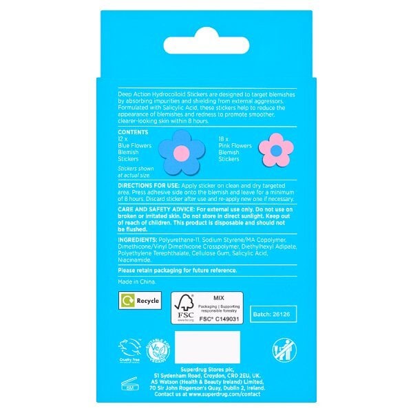 Deep Action Flower Salicylic Acid Blemish Patches