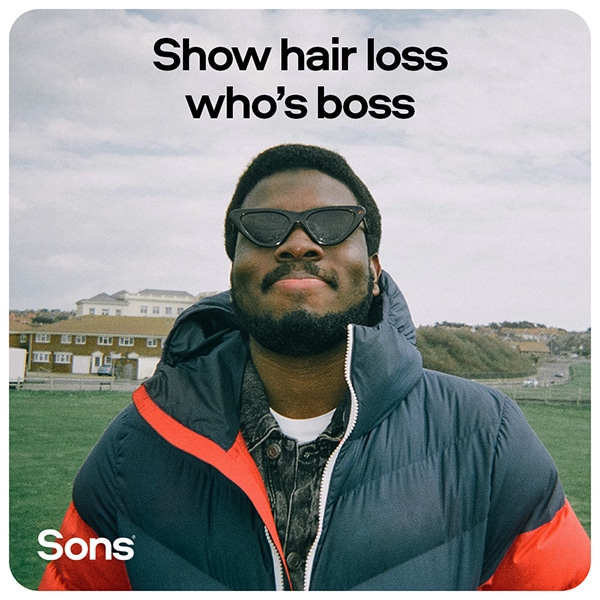 Sons Hair Regrowth Minoxidil 5% for Male Pattern Hair Loss