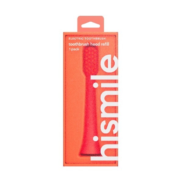 HiSmile Electric Toothbrush Head Refills - Bright Red (1Pk)