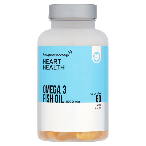 Superdrug Omega 3 Fish Oil High Strength 1000mg Capsules X60