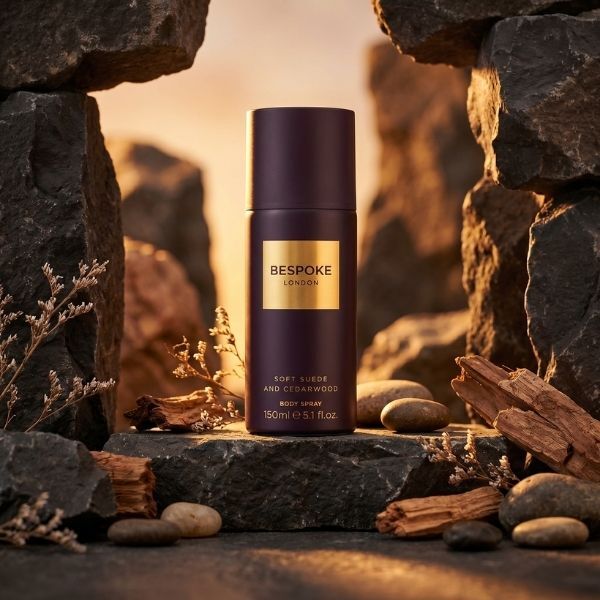 Bespoke Soft Suede and Cedarwood body spray 150ml