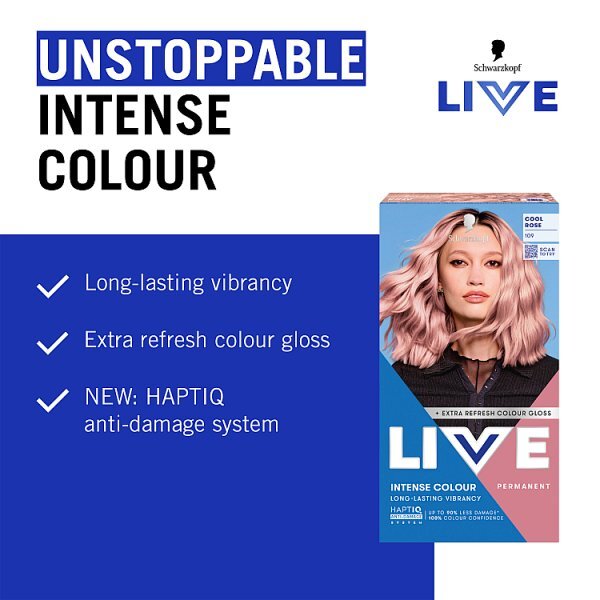 Schwarzkopf LIVE 109 Cool Rose Permanent Hair Dye