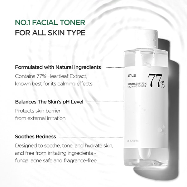 Anua Heartleaf 77% Soothing Toner 250ml