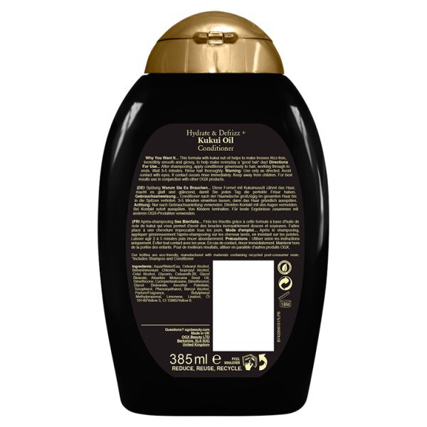 OGX Hydrate & Defrizz+ Kukui Oil Conditioner 385ml