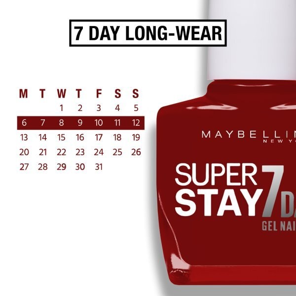 Maybelline Forever Strong Gel 06 Deep Red Nail Polish 10ml