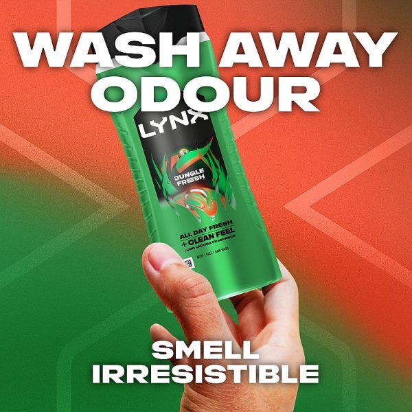 Lynx 3-In-1 Body Wash Jungle Fresh 500ml