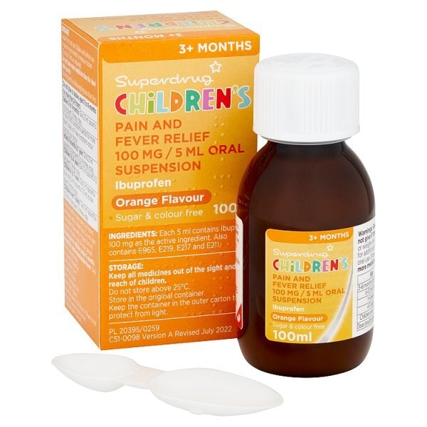 Superdrug Children's Pain and Fever Relief 100mg/5ml