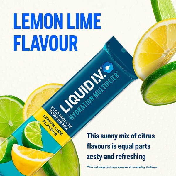 Liquid Iv Electrolyte Powder Mix Lemon Lime X15