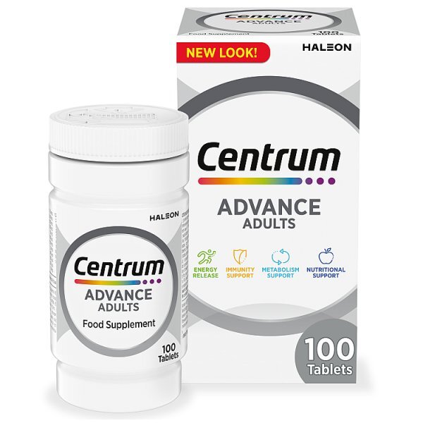 Centrum Advance Multivitamins & Minerals, 100 Tablets