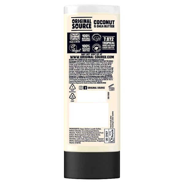 Original Source Coconut & Shea Shower Gel Body Wash 250ml