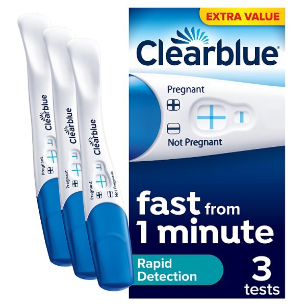 Clearblue Visual Rapid Detection Pregnancy Test - 3 Tests