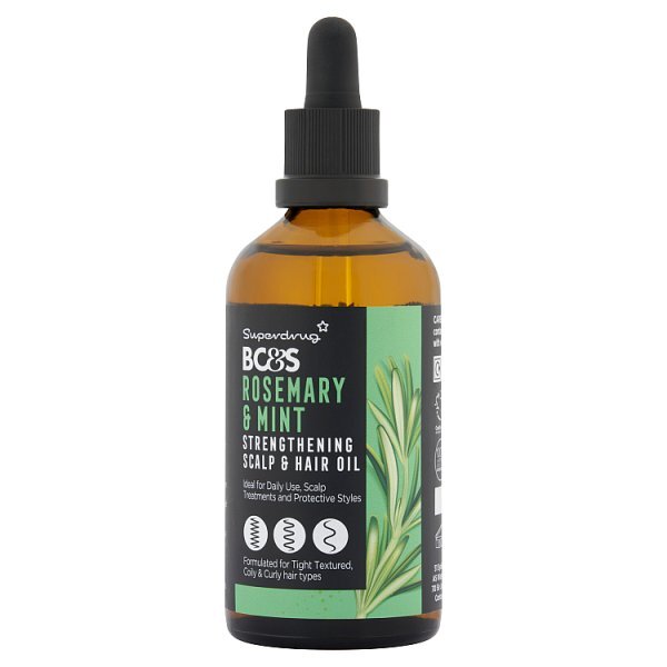Superdrug BC&S Rosemary & Mint Stengthening Scalp Oil 100ml