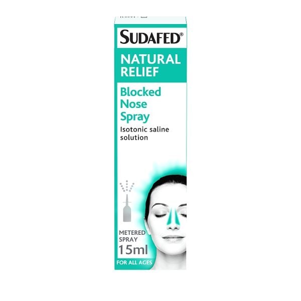 Sudafed Natural Relief Blocked Nose Spray 15Ml