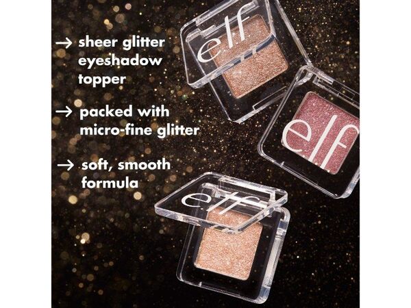 E.L.F. Fine As Fleck Glitter Eyeshadow Certified Platinum