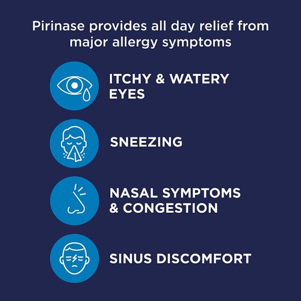 Pirinase Allergy Relief Nasal Spray for Adults x 60 Sprays