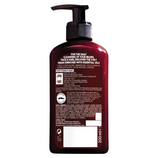 LOreal Men Expert Barber Club Beard Face Wash 200ml