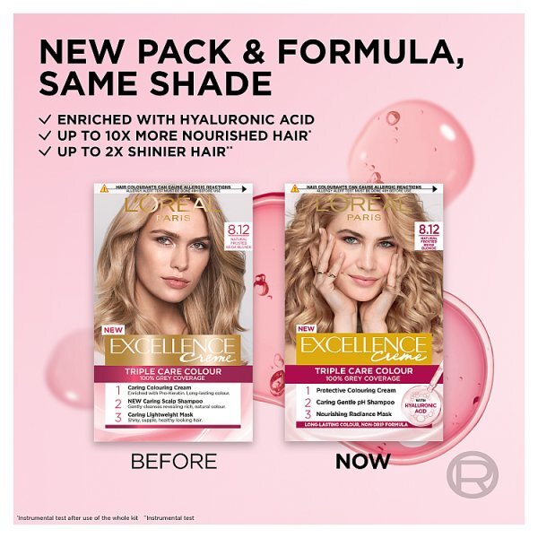 L'Oréal Excellence Crème 8.12 Natural Frosted Beige Blonde