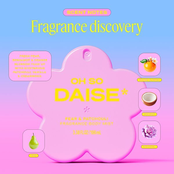 Daise Fragrance Body Mist Pear & Patchouli 100ml