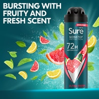 Sure Mens Anti-Perspirant Aerosol Ultra Fresh Nonstop 150ml