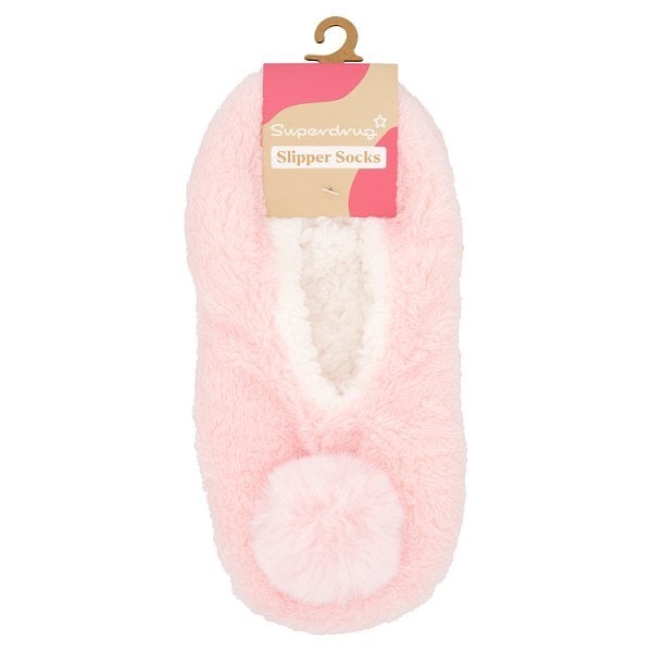 Superdrug Slipper Socks Pink