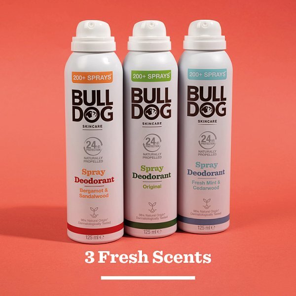 Bulldog Skincare  Bergamot & Sandalwood Spray Deo 125ml