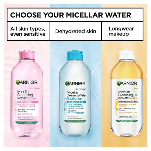 Garnier Micellar Cleansing Water Hyaluron Cleanse & Replump 400ml
