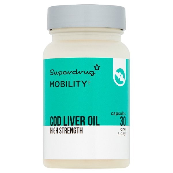 Superdrug Cod Liver Oil High Strength 1000mg Capsules X 30