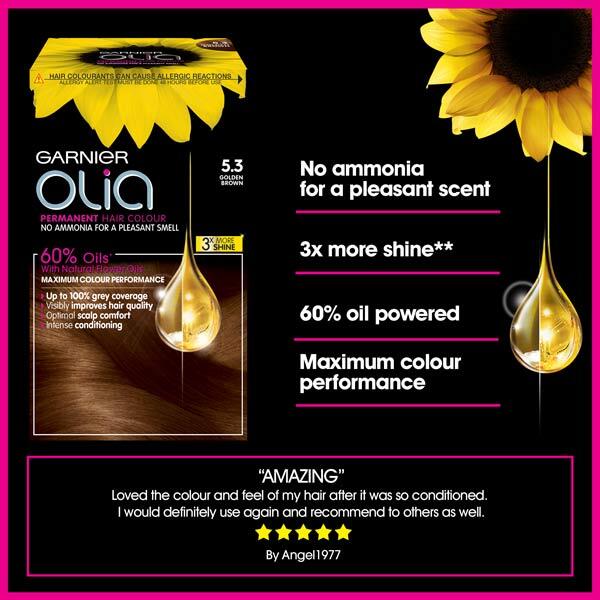 Garnier Olia 5.3 Golden Brown Permanent Hair Dye