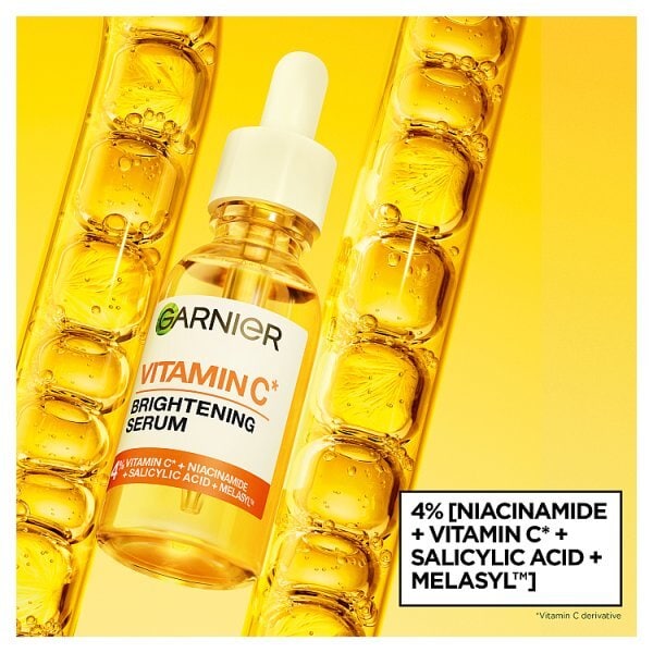 Garnier Brightening Serum 4% Vitaminc C Niacinamide & Salicylic Acid Anti Dark Spots 30ml