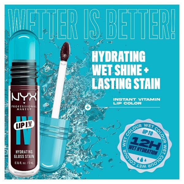 NYX Professional Makeup Lip IV Hydrating Lip Stain Gloss Mauve N Moist