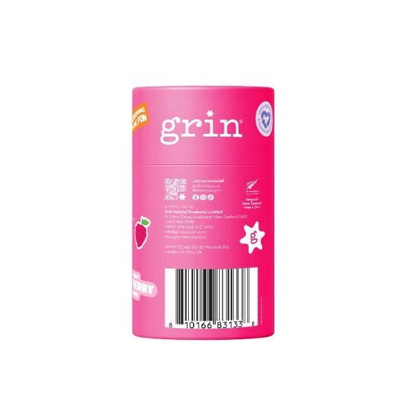 Grin Ultra Smooth Raspberry Floss Picks 80pk Canister
