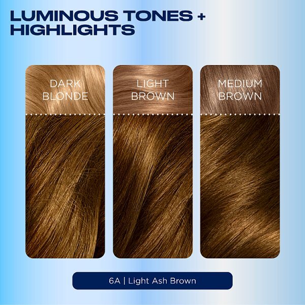 Clairol Nice'N Easy Crème Permanent Hair Dye 6A Light Ash Brown