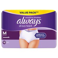 Always Discreet Underwear Incontinence Pants 18 Count