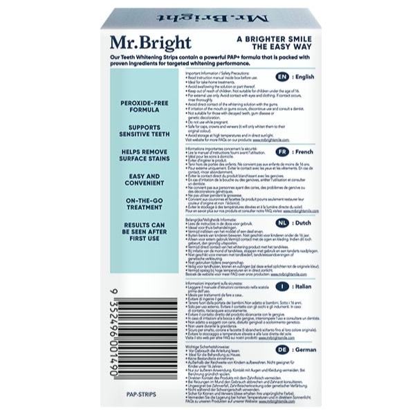 Mr. Bright Pap+ Teeth Whitening Strips