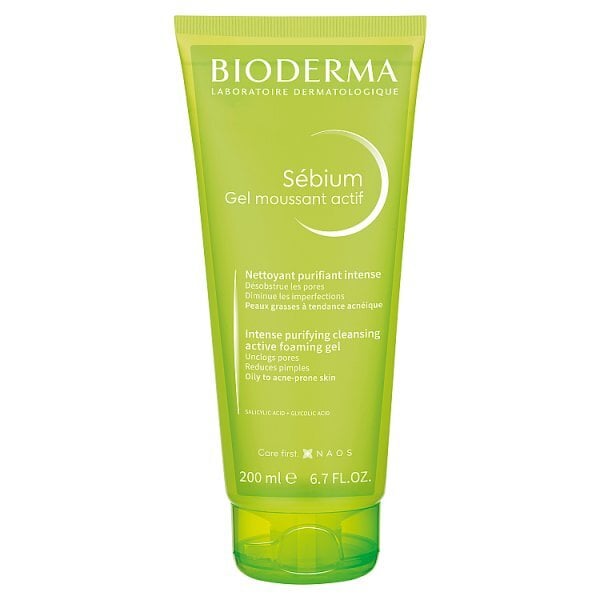 Bioderma Sebium Active Foaming Gel Oily To Acne-Prone 200Ml