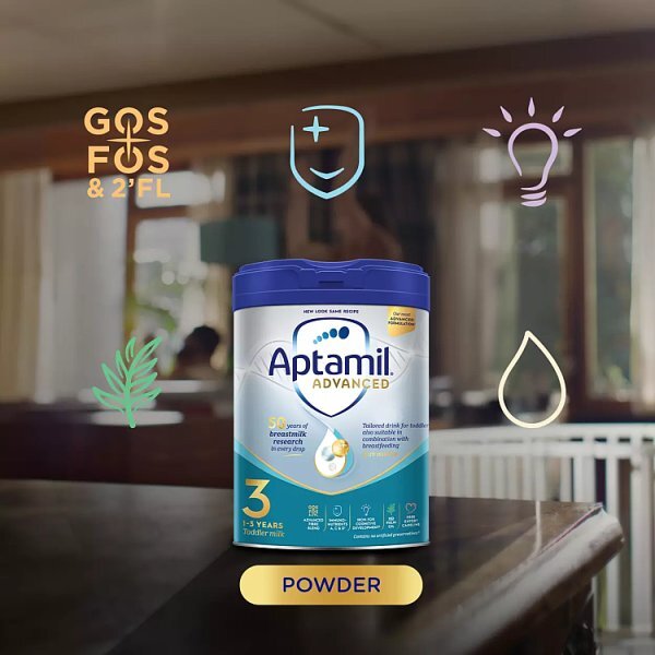 Aptamil 3 Advanced Toddler Milk Powder Formula 1-3 Yrs 800G