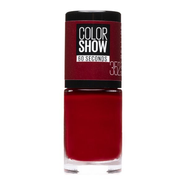 Maybelline Color Show 352 Downtown Red Nail Polish 7ml