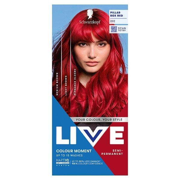 Schwarzkopf LIVE 092 Pillar Box Red Semi-Permanent Hair Dye
