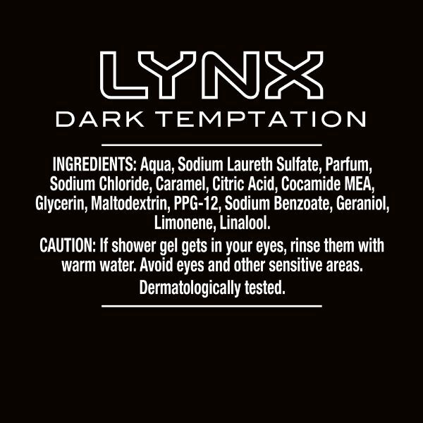 Lynx Dark Temptation Shower Gel 250ml