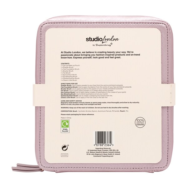 Superdrug Studio London Brush Set With Bag