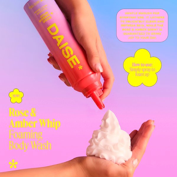 Daise Foaming Body Wash Xoxo Rose & Amber 265 Ml