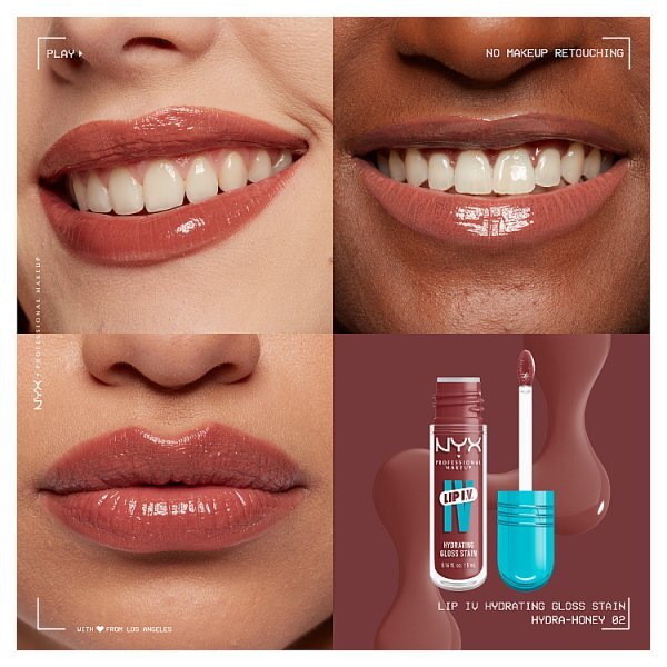 NYX Lip IV Hydrating Gloss Stain Lip Gloss Hydra-Honey 5ml